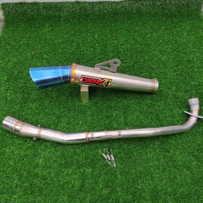 Open pipe daeng sai4 conical exhaust pipe and big elbow for smash 110 ...