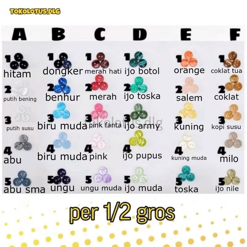 2-hole hem Buttons (Dozen/12pcs) | Shopee Philippines