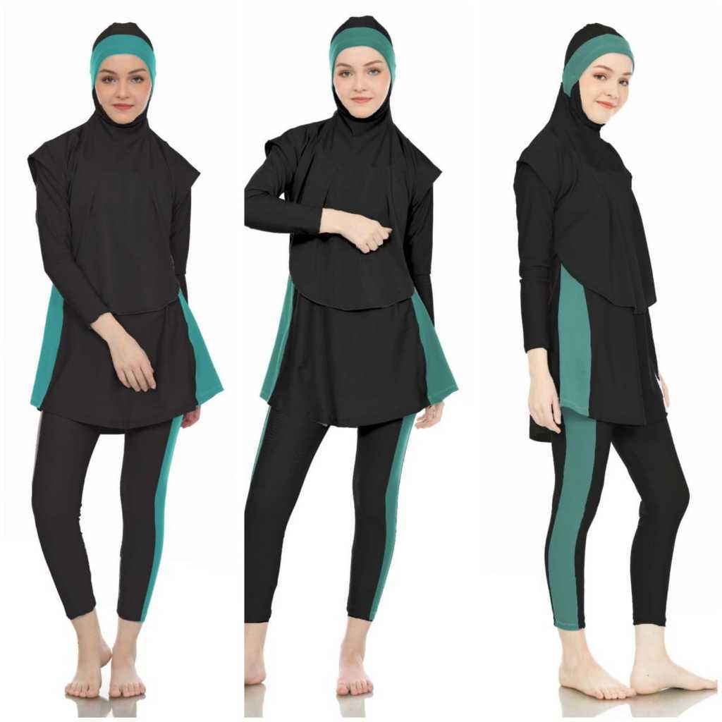 Adult muslim Swimsuit Plain hijab bolero | Shopee Philippines