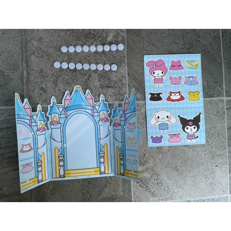 (VLC) DIY Book Sanrio Kuromi Sticker Book wardrobe Activity Sticker ...