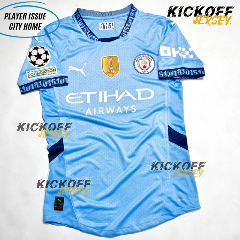 (PLAYER Issue)jersey BOLA MAN CITY HOME PI PLAYER ISSUE 24/25 | Shopee ...