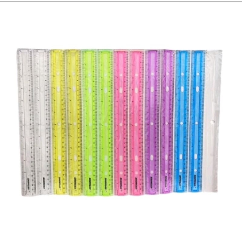 (1 DOZEN) 30 CM COLORFUL RULERS | Shopee Philippines