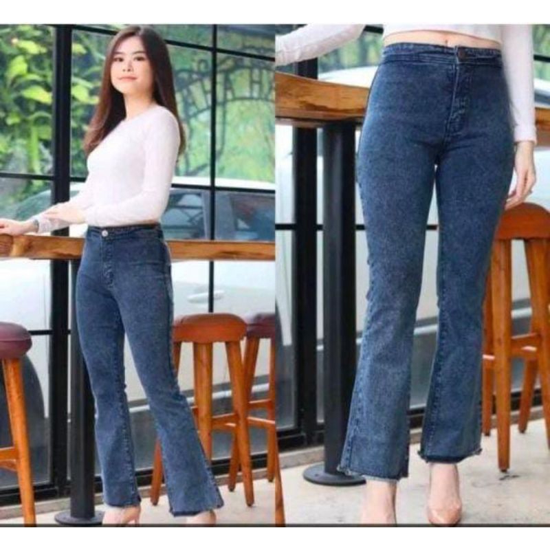 Women's cutbray jeans - jumbo women's cutbray rawis trousers | Shopee ...