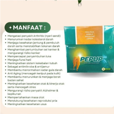 PEPUP ORIGINAL - Flavored Powder Drink LemonKiwi | Shopee Philippines