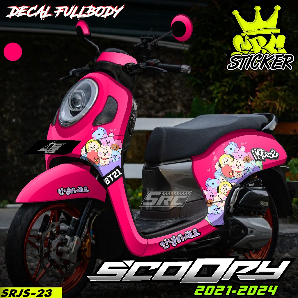 Honda Scoopy Full Body Decal Sticker 2020 2021 2022 2023 2024 Scoopy ...