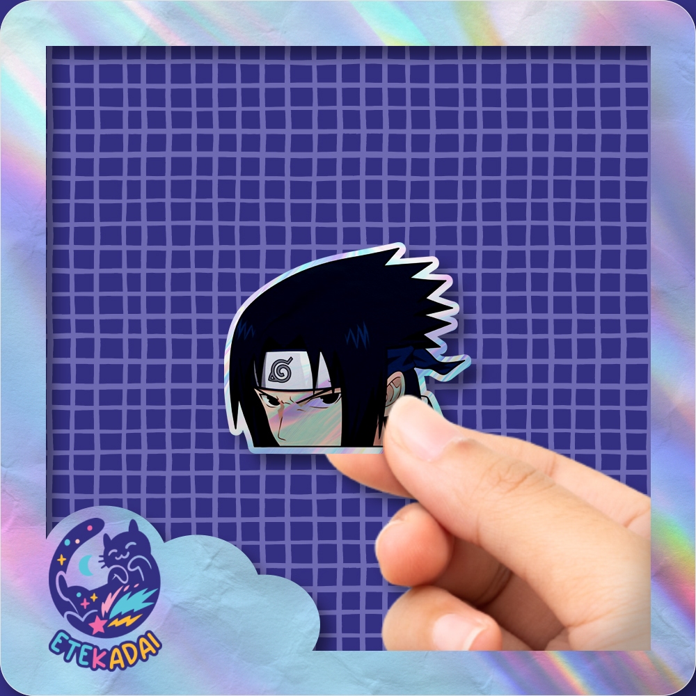 Naruto Uchiha Sasuke V2 Anime Hologram Sticker | Shopee Philippines