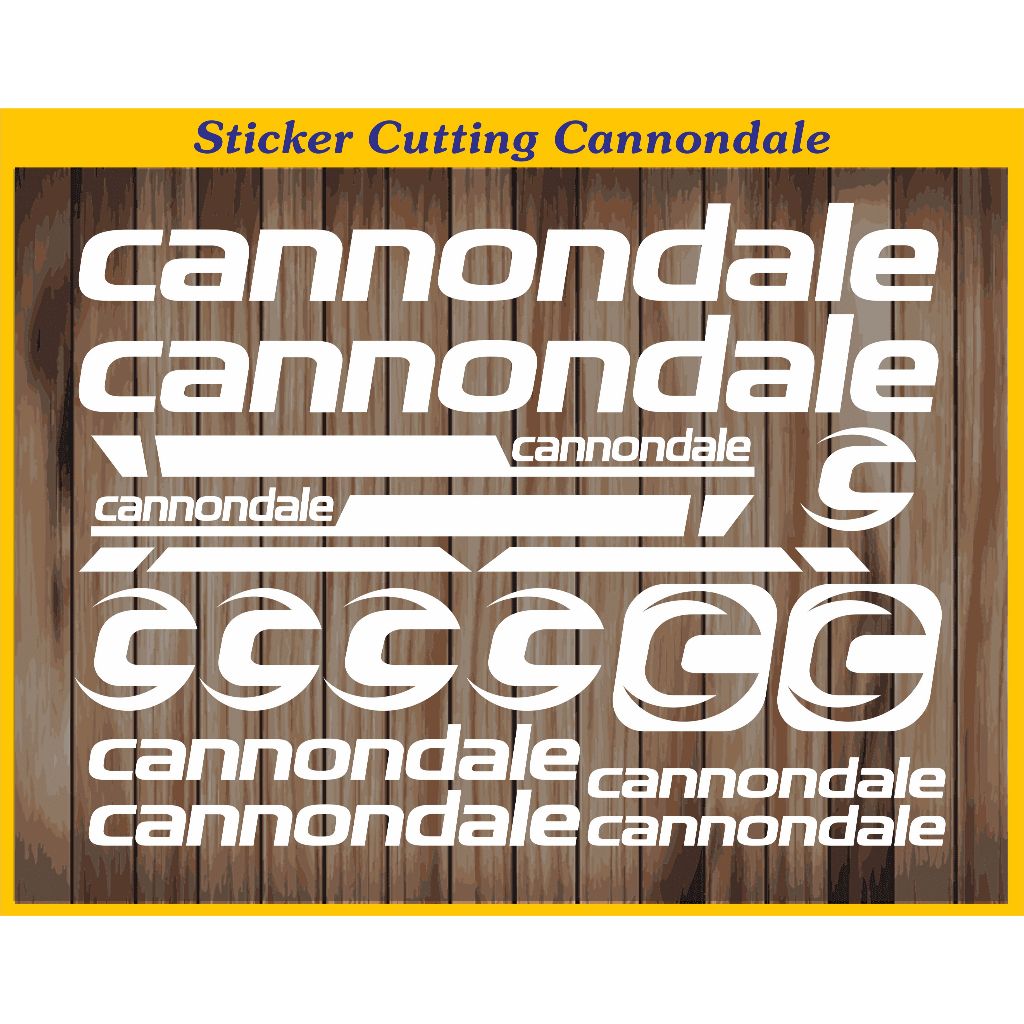 Cutting sticker canondale fixie mtb bicycle frame sticker decal set ...