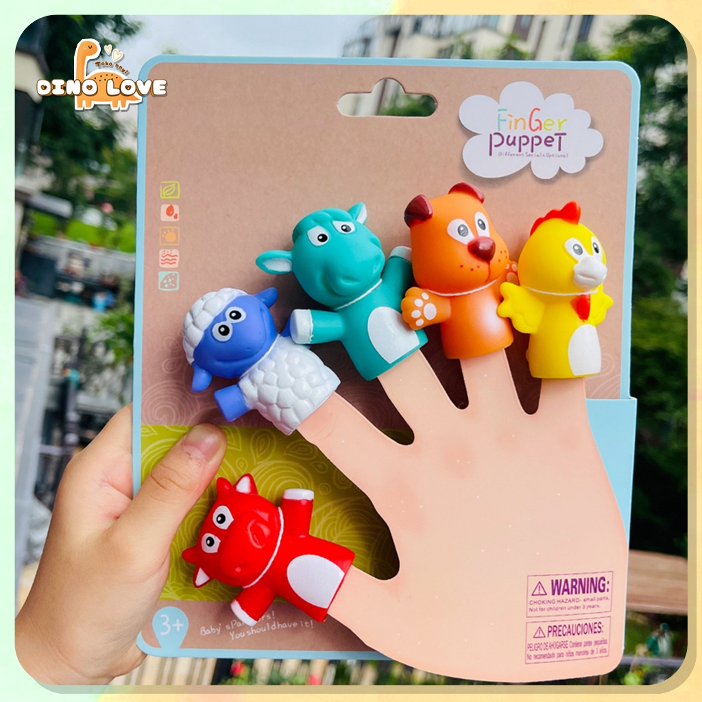 6 Pcs Finger Puppets, Puppets For Boys & Girls, Mini Plush Figures Toy Assortment Hand Puppet Novelty Gifts Christmas, Finger Doll Puppet Show Props Hand For Shows