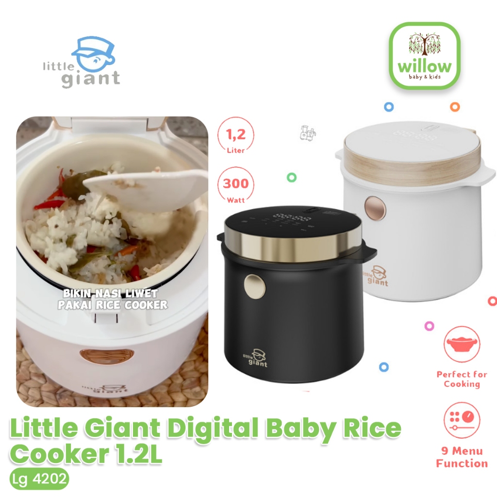 Baby Food Processor - Little Giant Digital Baby Rice Cooker 1.2L ...