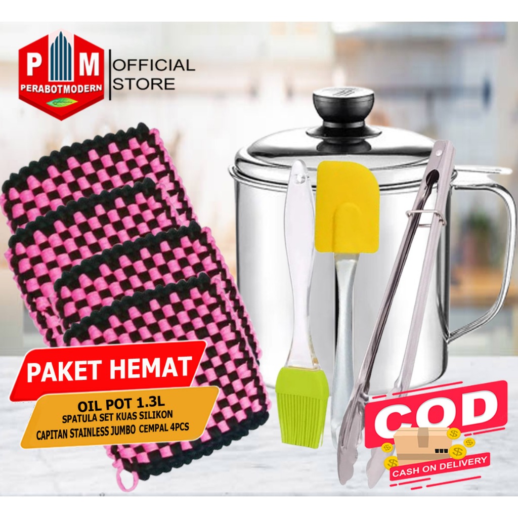 Combo Hemat 8in1 Oilpot Stainless 1.3L Cempal Capitan Stainless Jumbo ...