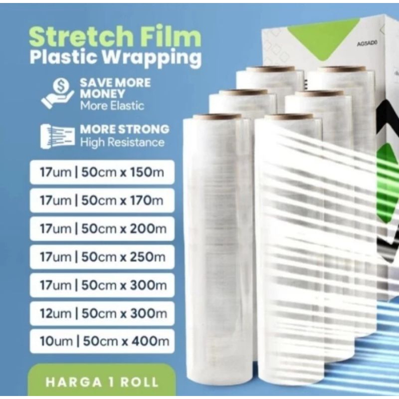 Stretch Film Roll 50cm x 250m/plastic Wrapping Clear Goods 50x250 choice wrap Shopee Philippines