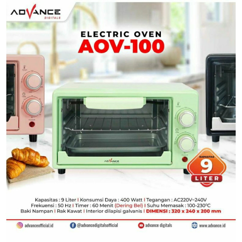 Advance 9 Liter Electric oven/low watt Electric oven Shopee Philippines