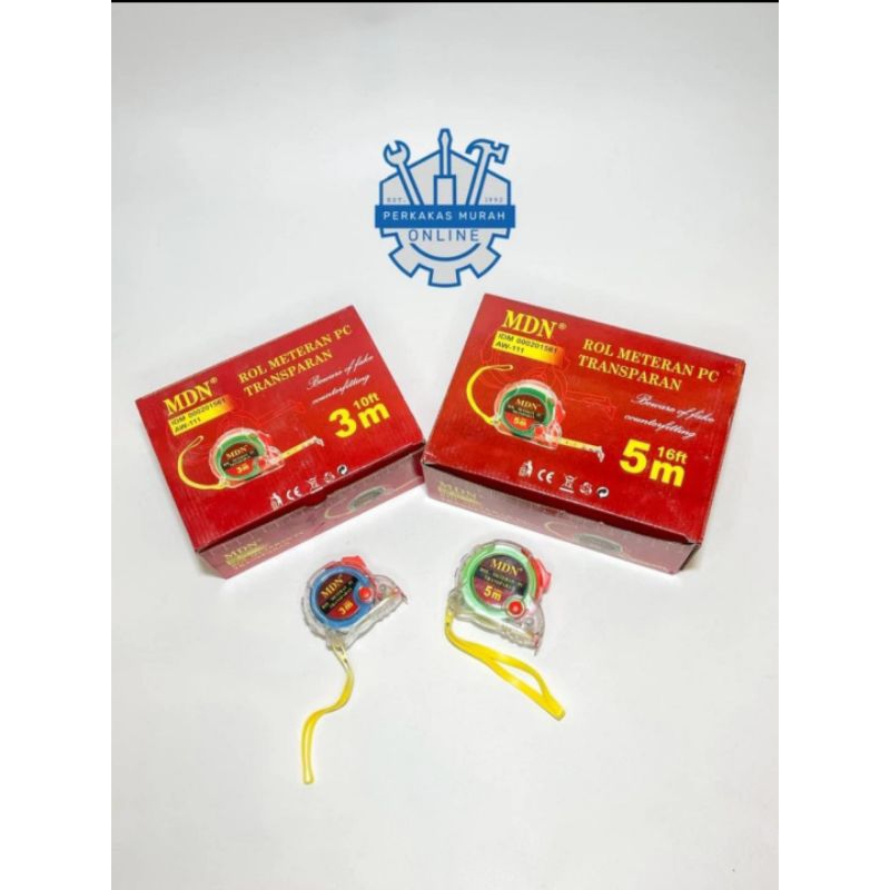 Mdn Transparent Roll Roller Meter 3m/5m/Roll Meter/Measurement | Shopee ...
