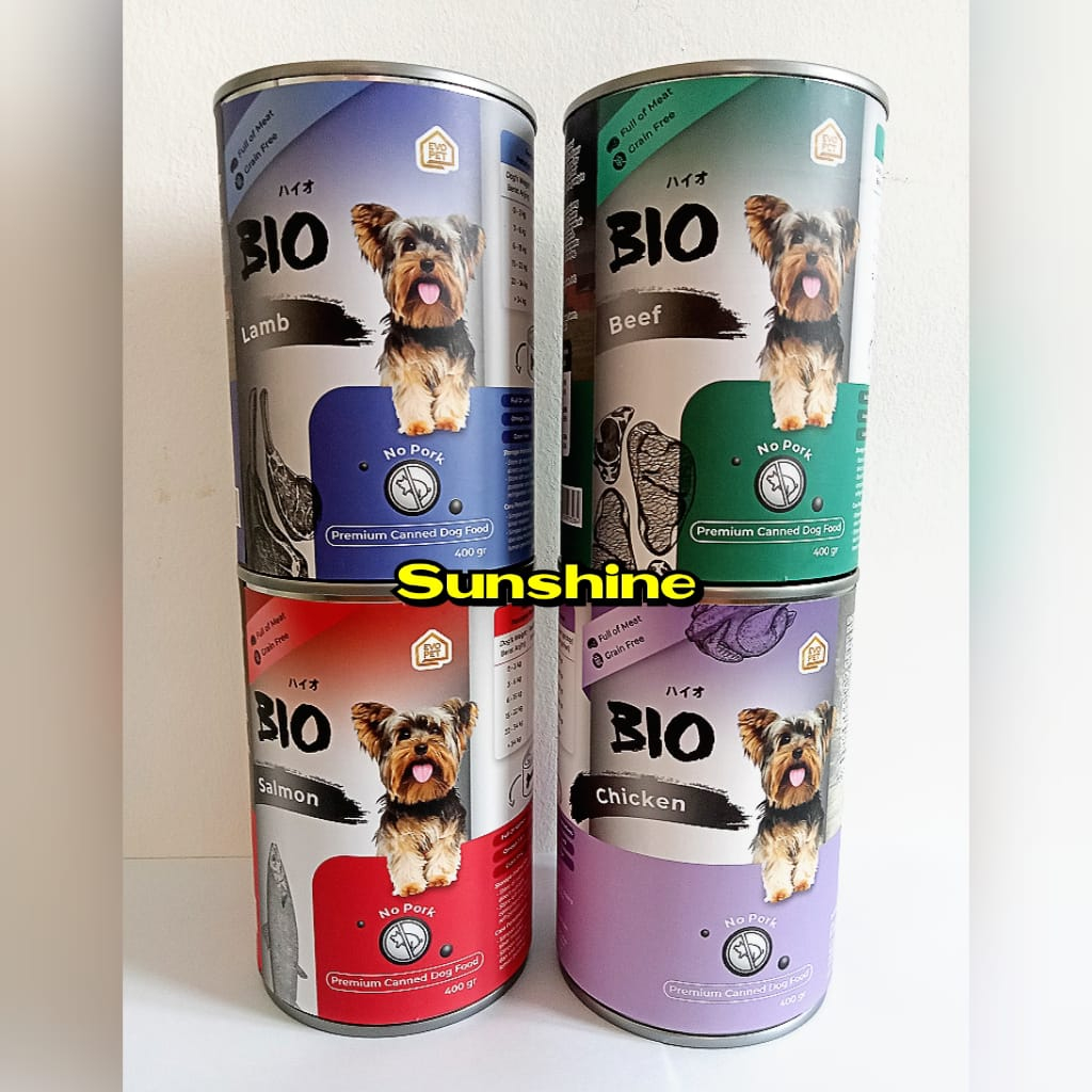 BIO Dog Can 400gr Wet Food - Canned Wet Dog Food | Shopee Philippines