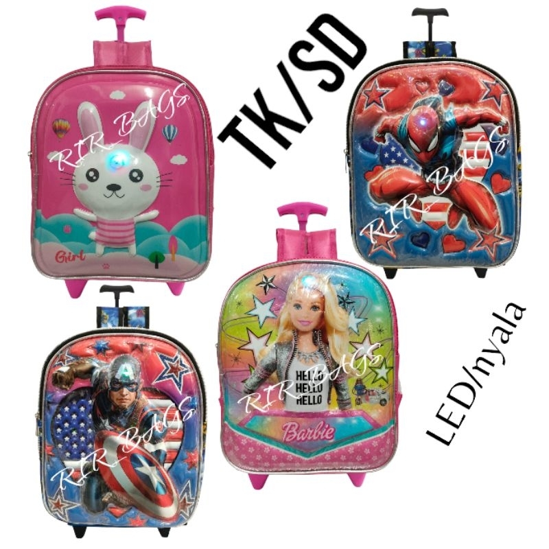 Kindergarten Children's Trolley Bag/ Kindergarten Children's Push Bag