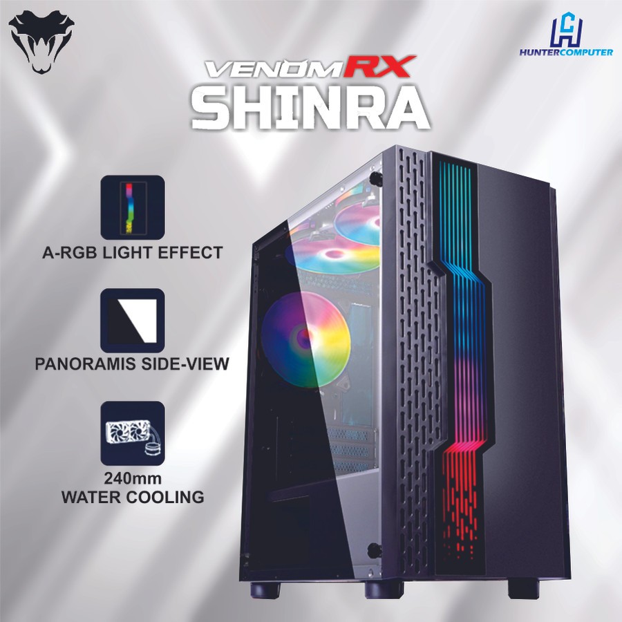 Casing Pc Gaming Argb Strip Free X Fan Cm Argb Matx Mitx Venomrx Shinra Shopee Philippines