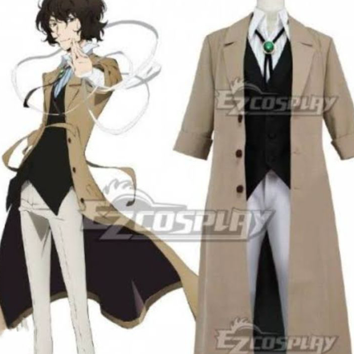 Aslie183 AKET Cloak COAT PARKA DAZAI OSAMU BUNGOU STRAY DOGS COSPLAY ...