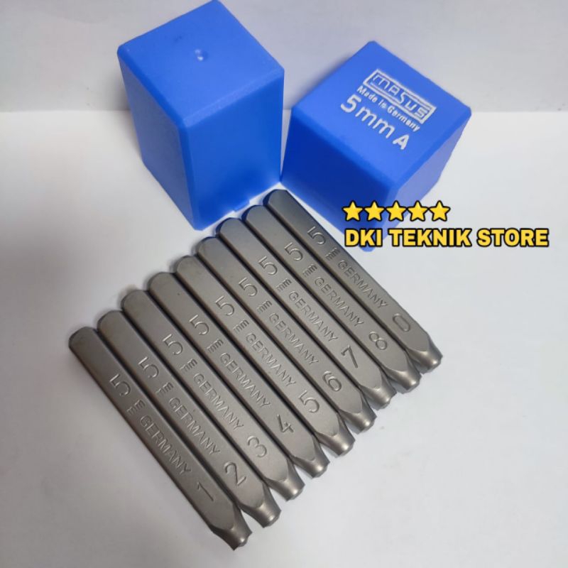 Masus Number Tapping 5mm Number Tapping Tool 0-9 Stamp Punch Made In ...