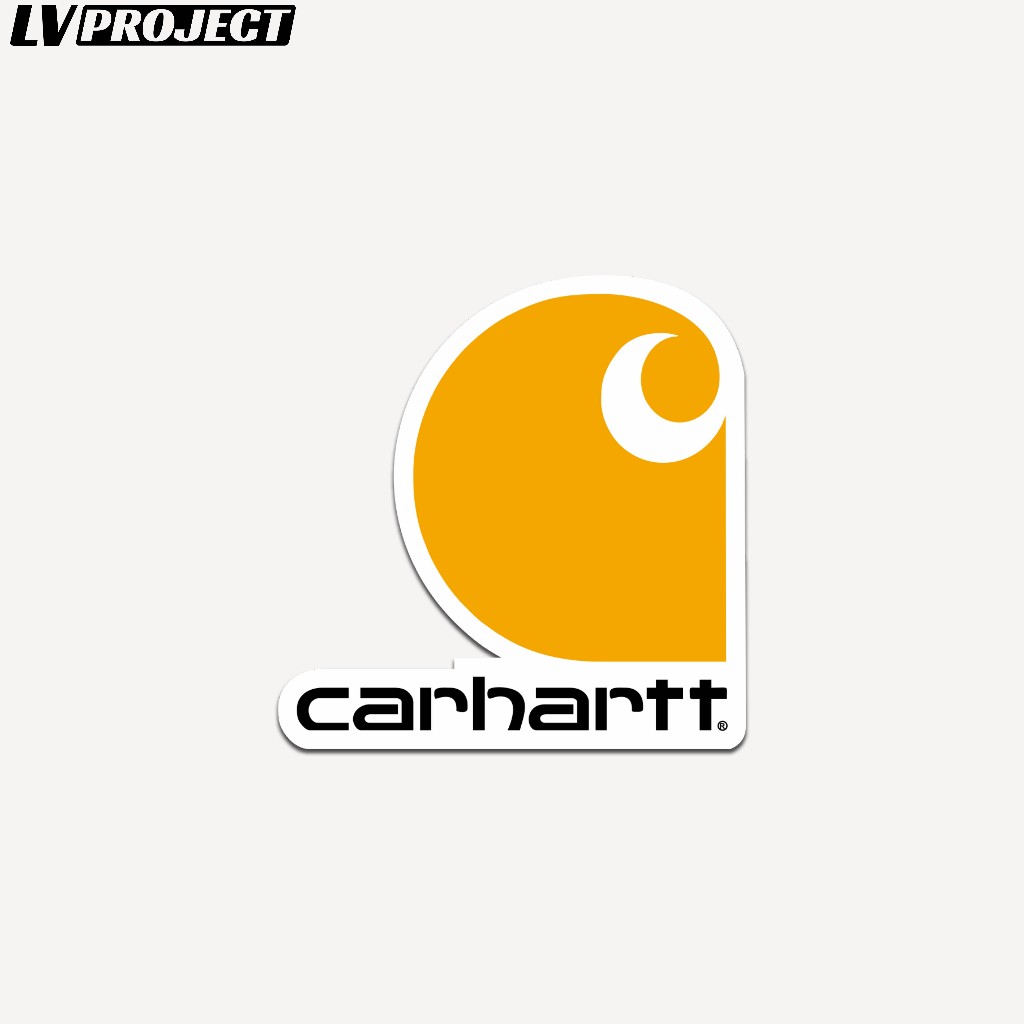 Casual Brand Logo Sticker Waterproof Sticker Carhatt Motorcycle Helmet ...