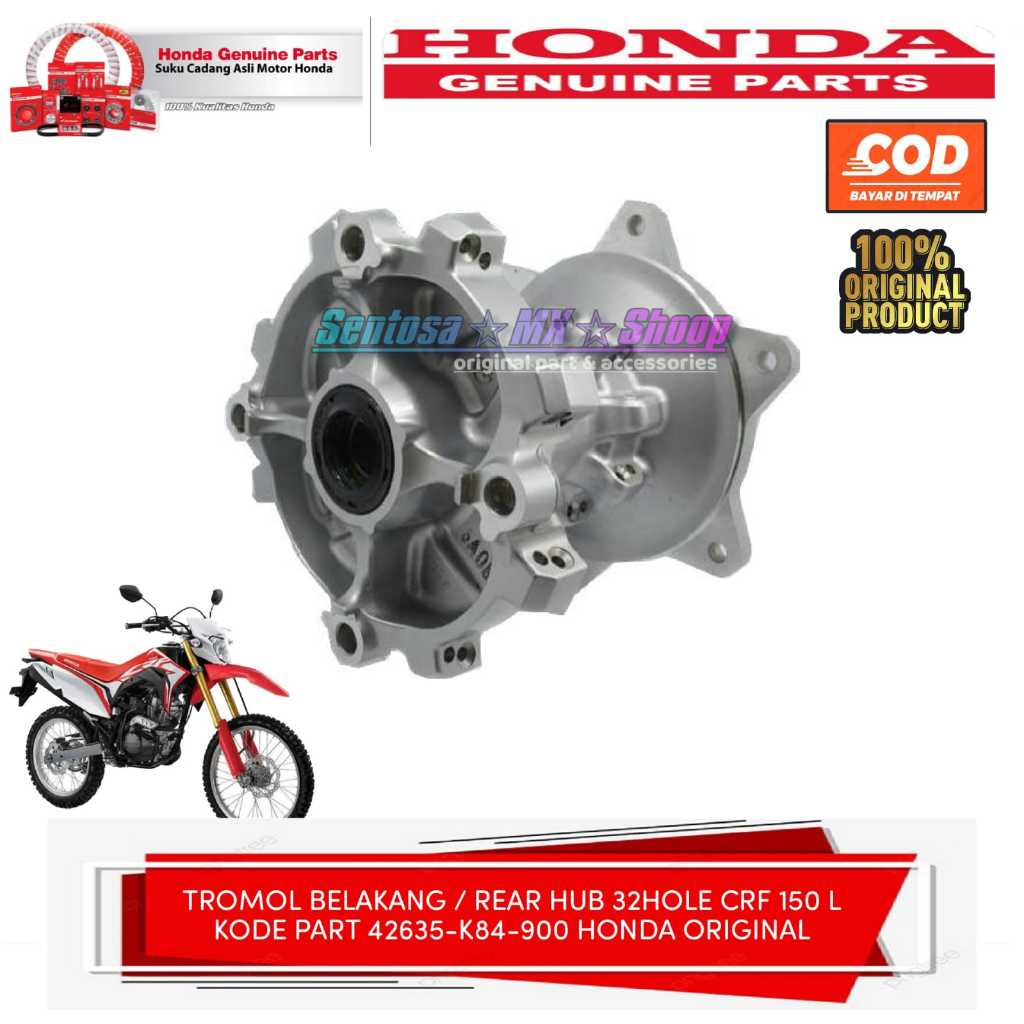 Crf 150 L) REAR Drum REAR HUB 42635K84900 32 HOLES ORIGINAL