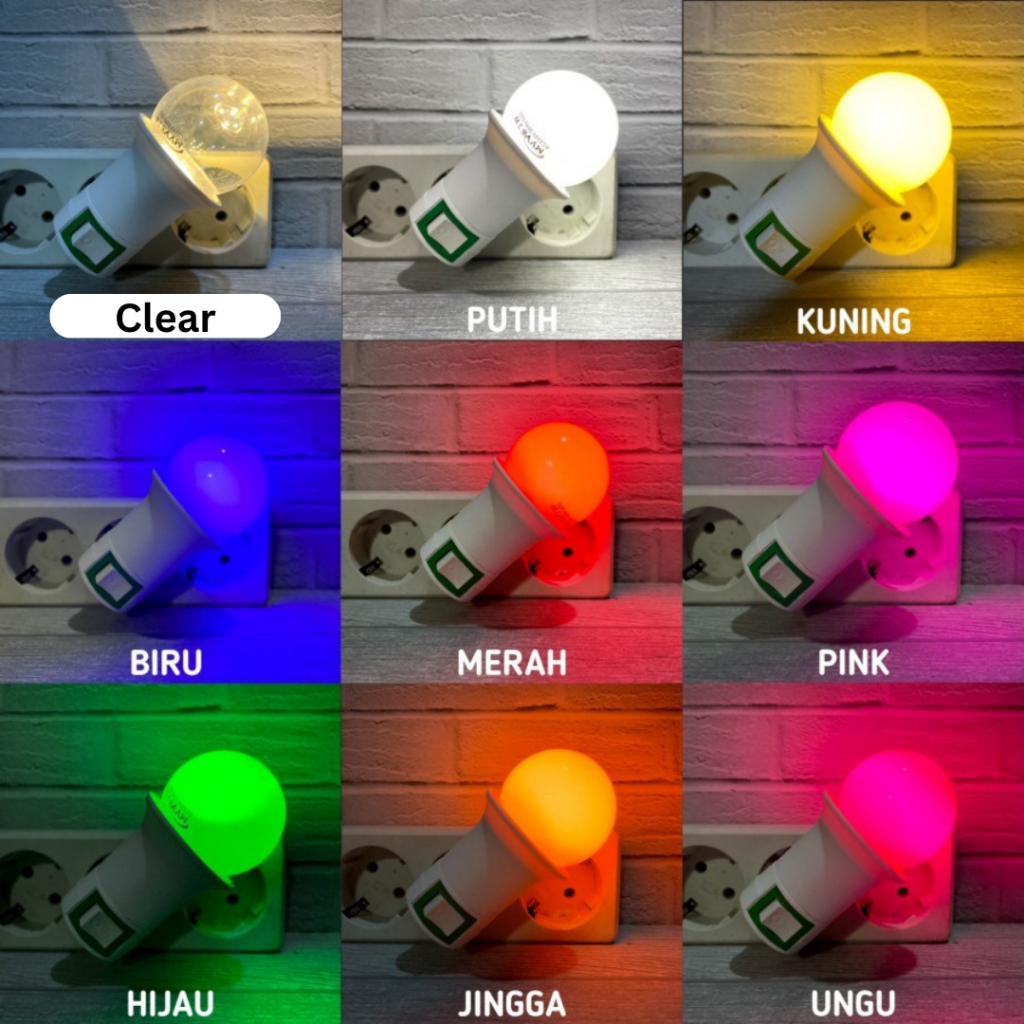 Plug-in Switch Fitting Bed Light Package + SNI 3watt Led Bulb | Shopee ...