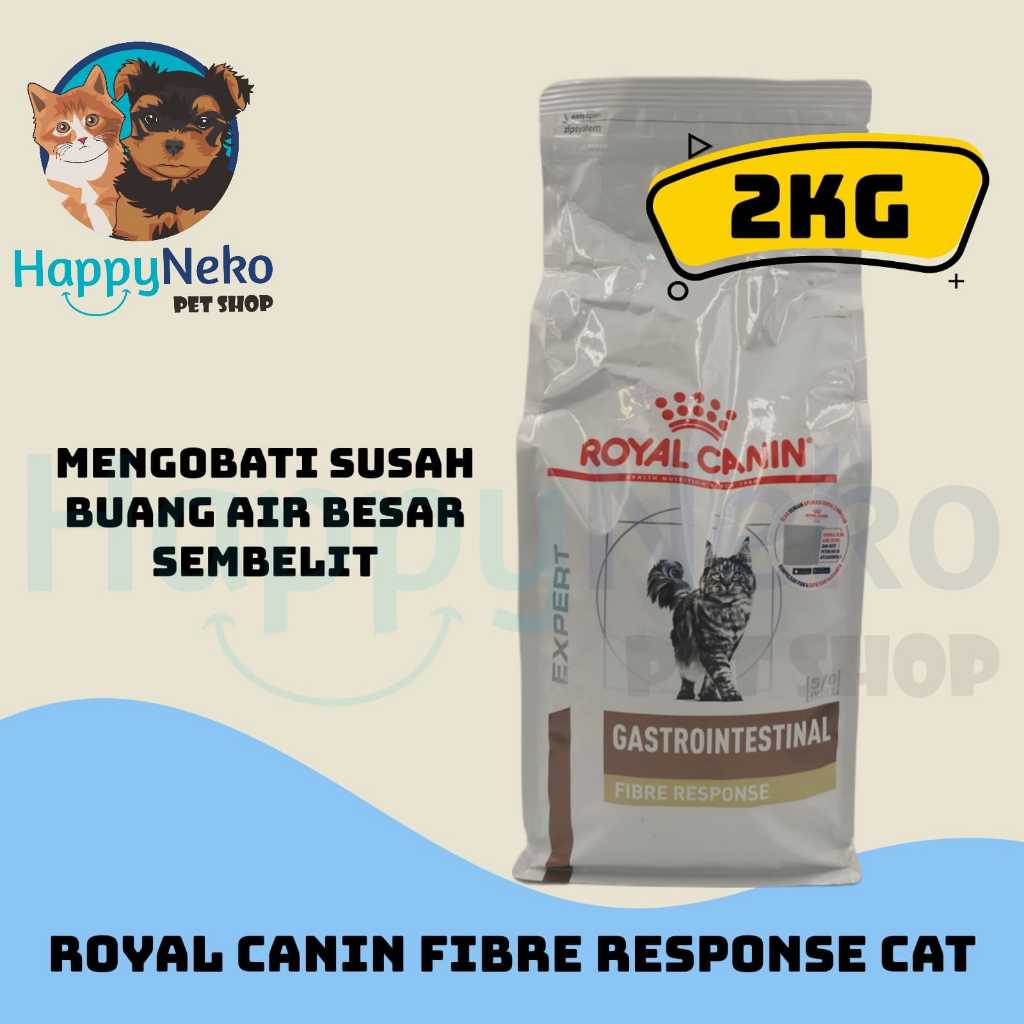 Royal CANIN Fiber RESPONSE 2KG Treat Constipation In Cats Hard POOP