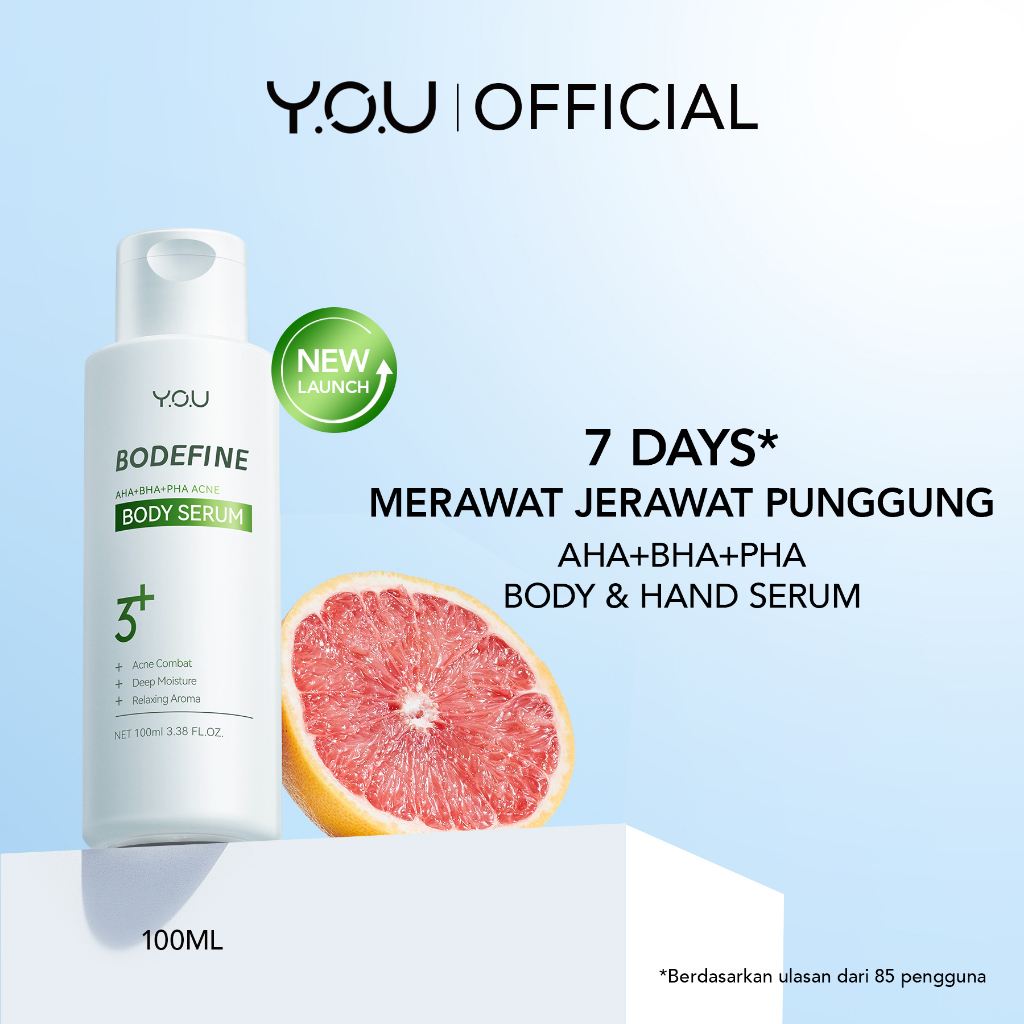 You Bodefine AHA+BHA+PHA Acne Body Serum 100ml Bacne Back Acne