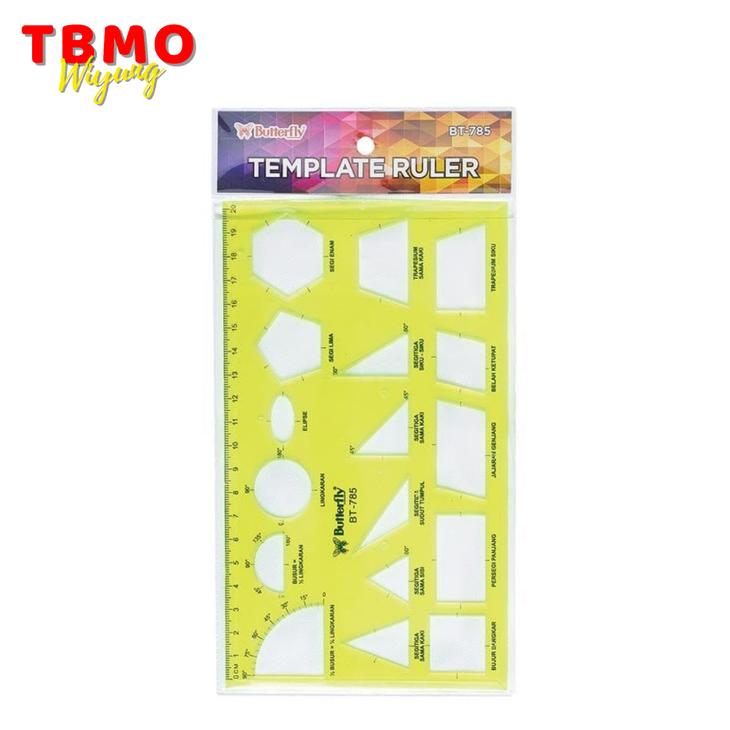 TBMO Butterfly Template BT-785 / Ruler Mold | Shopee Philippines