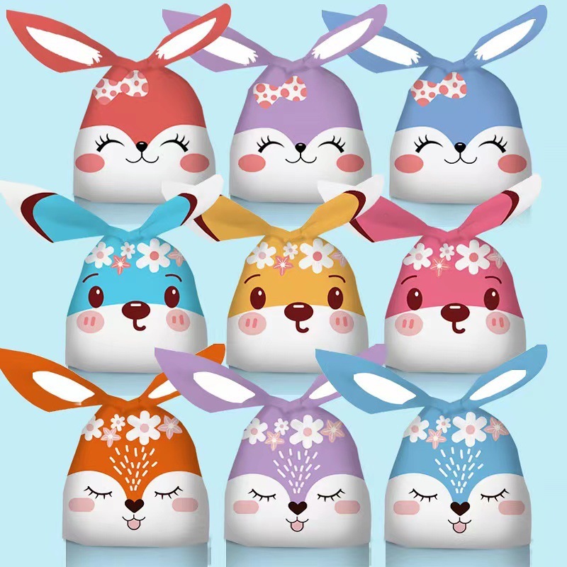 (Brando) Plastic Birthday Goodie Bag Plastic Rabbit Birthday Plastic ...