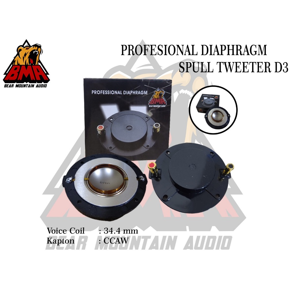 Spool BMA D3 34.4 mm Spool Tweeter Tweeter Driver BMA D3 Original ...
