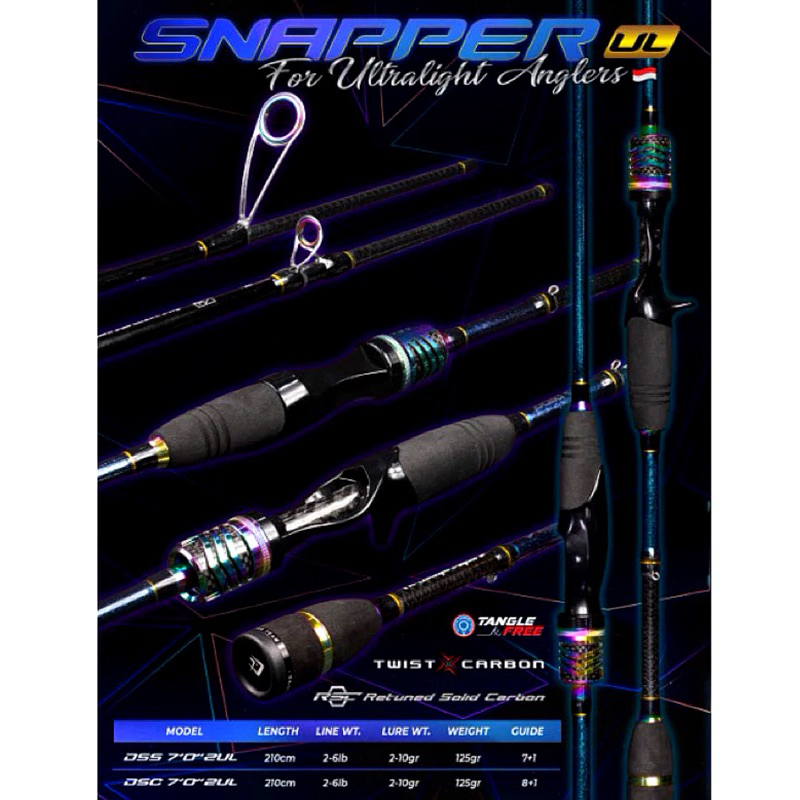 BC DAIDO SNAPPER UL ROD 2-6lbs 210cm | Shopee Philippines