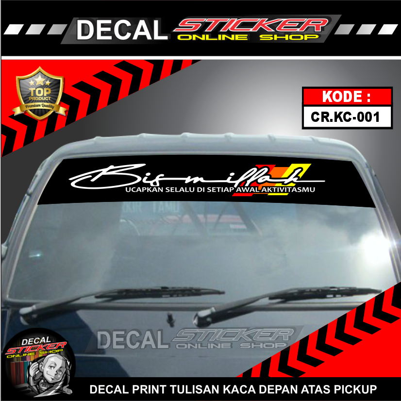 Carry CAR PICK UP TOP GLASS WRITING STICKER | Shopee Philippines