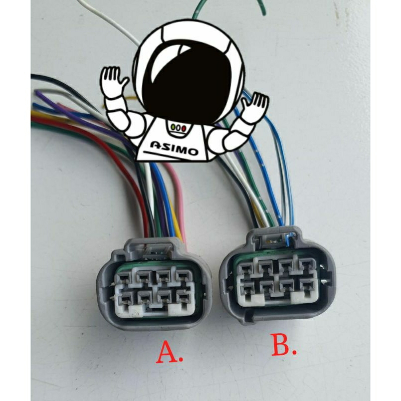 Socket headlamp inhibitor Lamp pin 8 original mitsubishi all new pajero