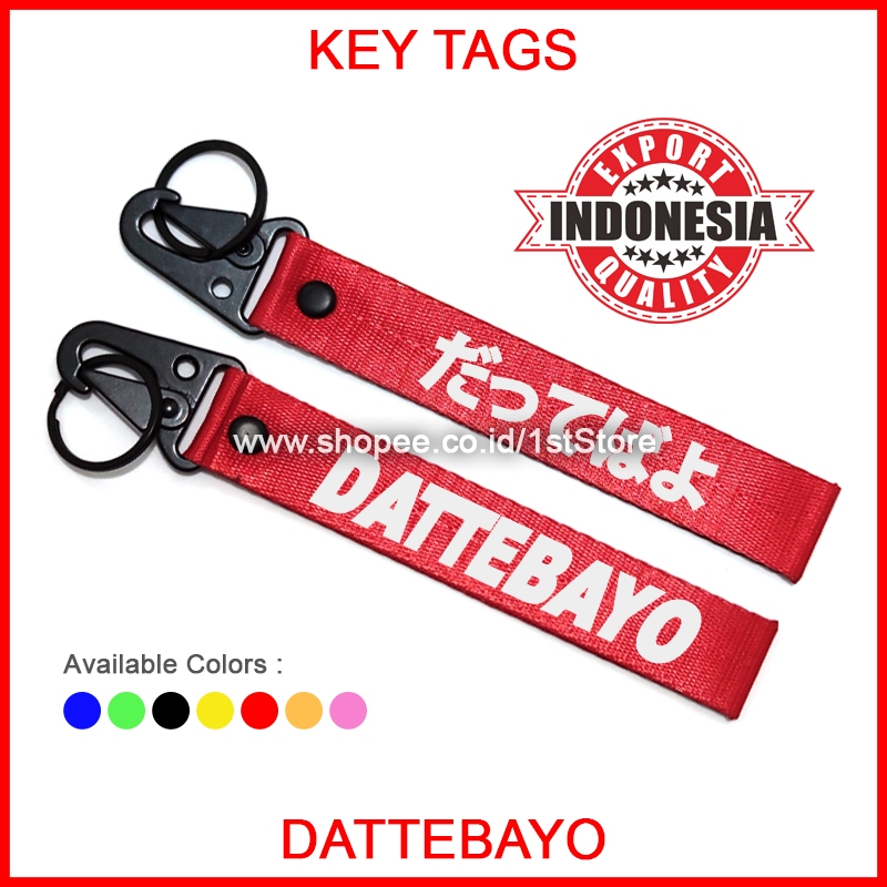 GANTUNGAN Dattebayo KANJI JAPAN KEYCHAIN Motorcycle Cool Car JAPANESE ANIME JAPANESE MANGA