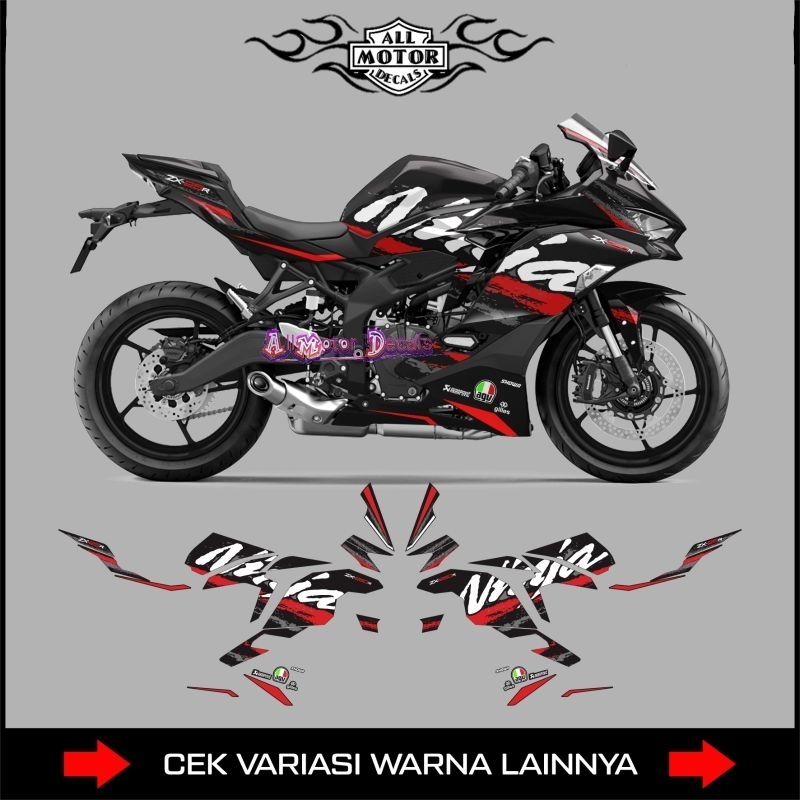 Zx25r Livery Graphic Ninja Striping Sticker/Kawasaki Ninja Zx25r Decal ...