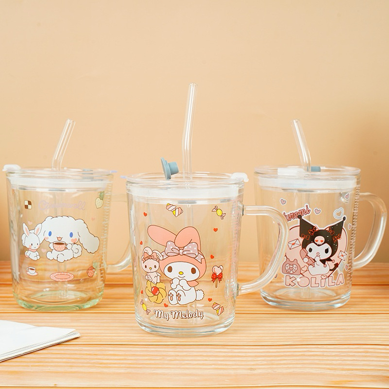 Sanrio cinnamon roll/melody/kurumi Milk Glass | Shopee Philippines