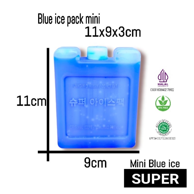 Ice pack mini 9x11x3cm blue ice gel Deluxe SEMI FINISH dry ice air cooler Fast Frozen In All