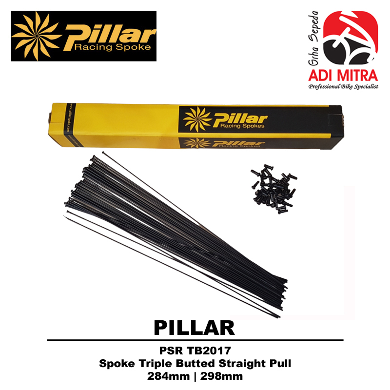 Pillar Racing Spokes PSR TB2017 Triple Butted Straight Pull Bicycle ...