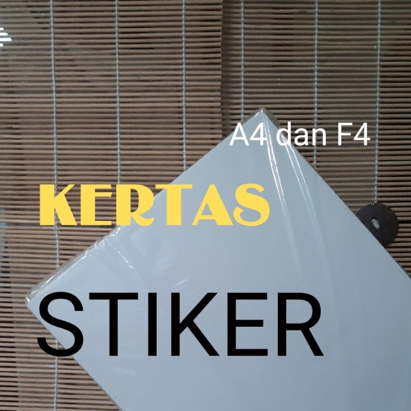 A4 size HVS sticker paper, 10 sheets/A4 Doff and Glossy HVS sticker ...