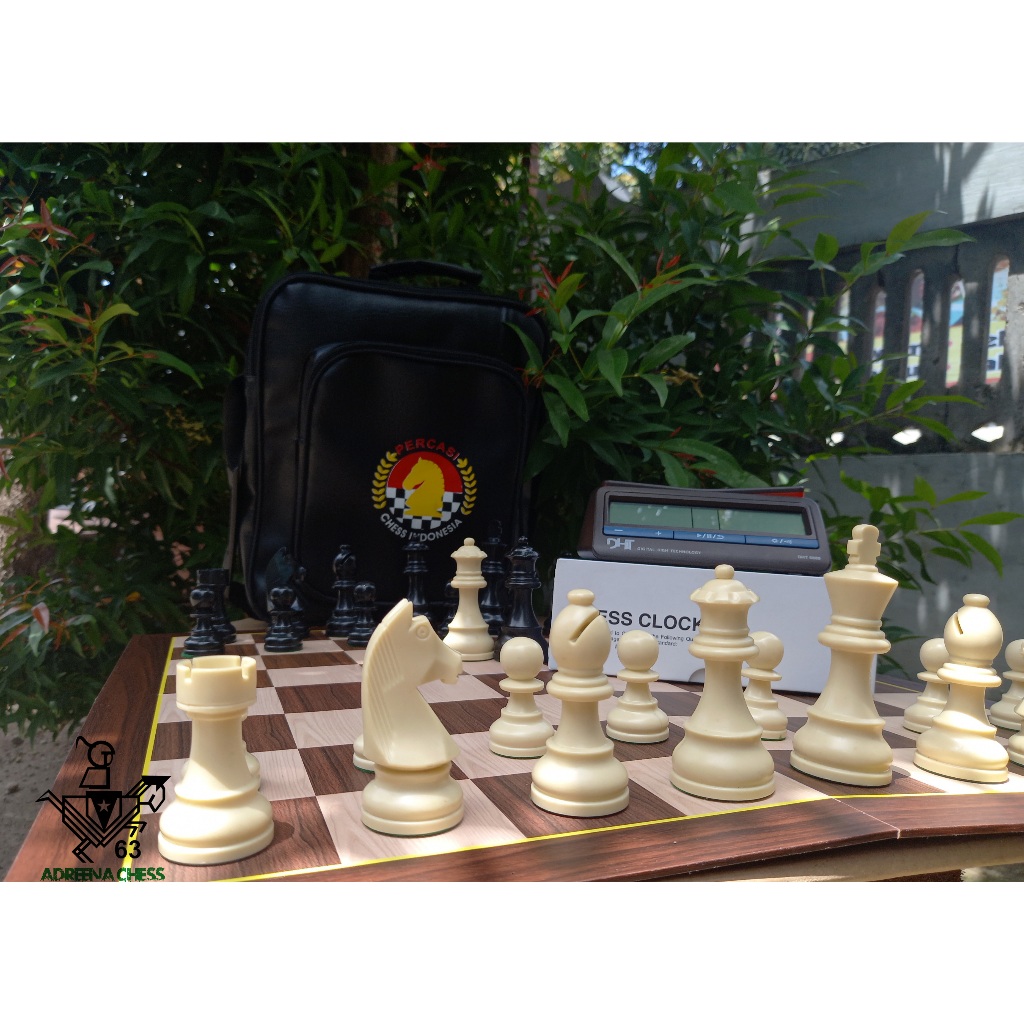 Premium Plastic Chess Set Model DGT Timeless German Knight Standard ...