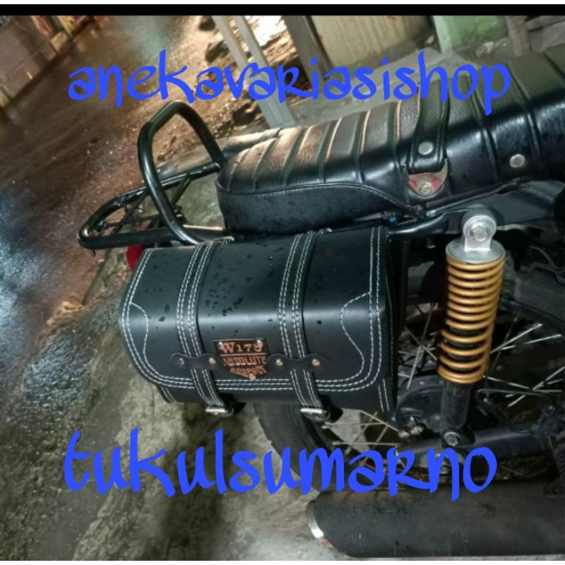 Back Rack Back Rack/ kawasaki W175 plus Side bag Motorcycle bag ...