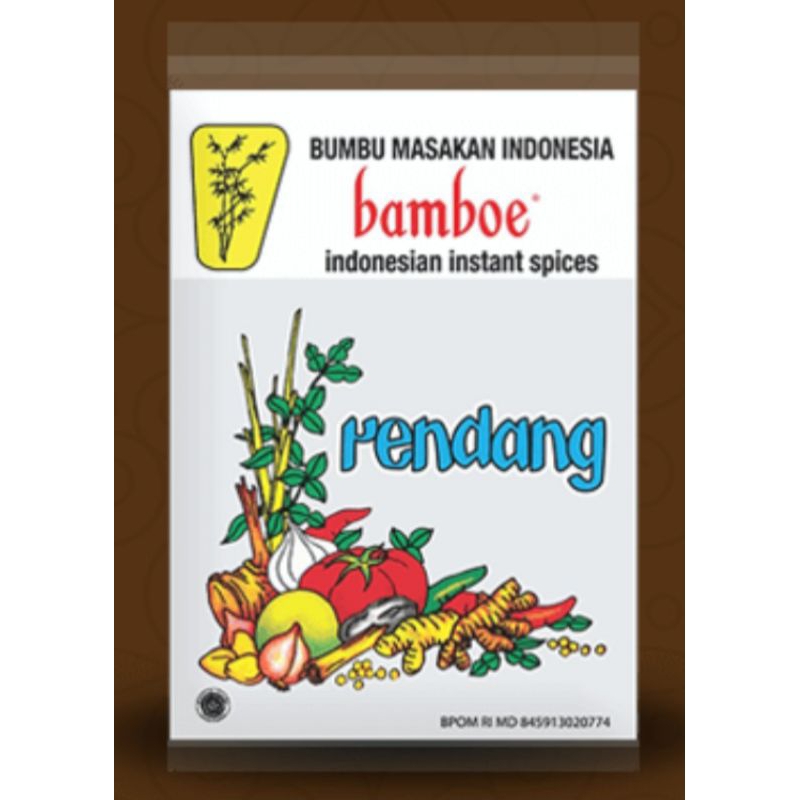 PUTIH Bamboe RENDANG Bamboo Seasoning (Large White Packaging) | Shopee ...