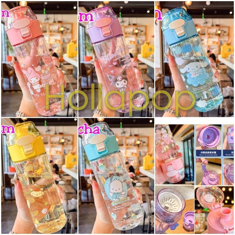 Hop Drink Bottle Gulp ori Kuromi Melody Cinnamoroll Pompompurin ...