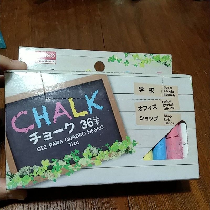 Daiso chalkboard Many Contents 36pc 4colors chalkboard Shopee Philippines