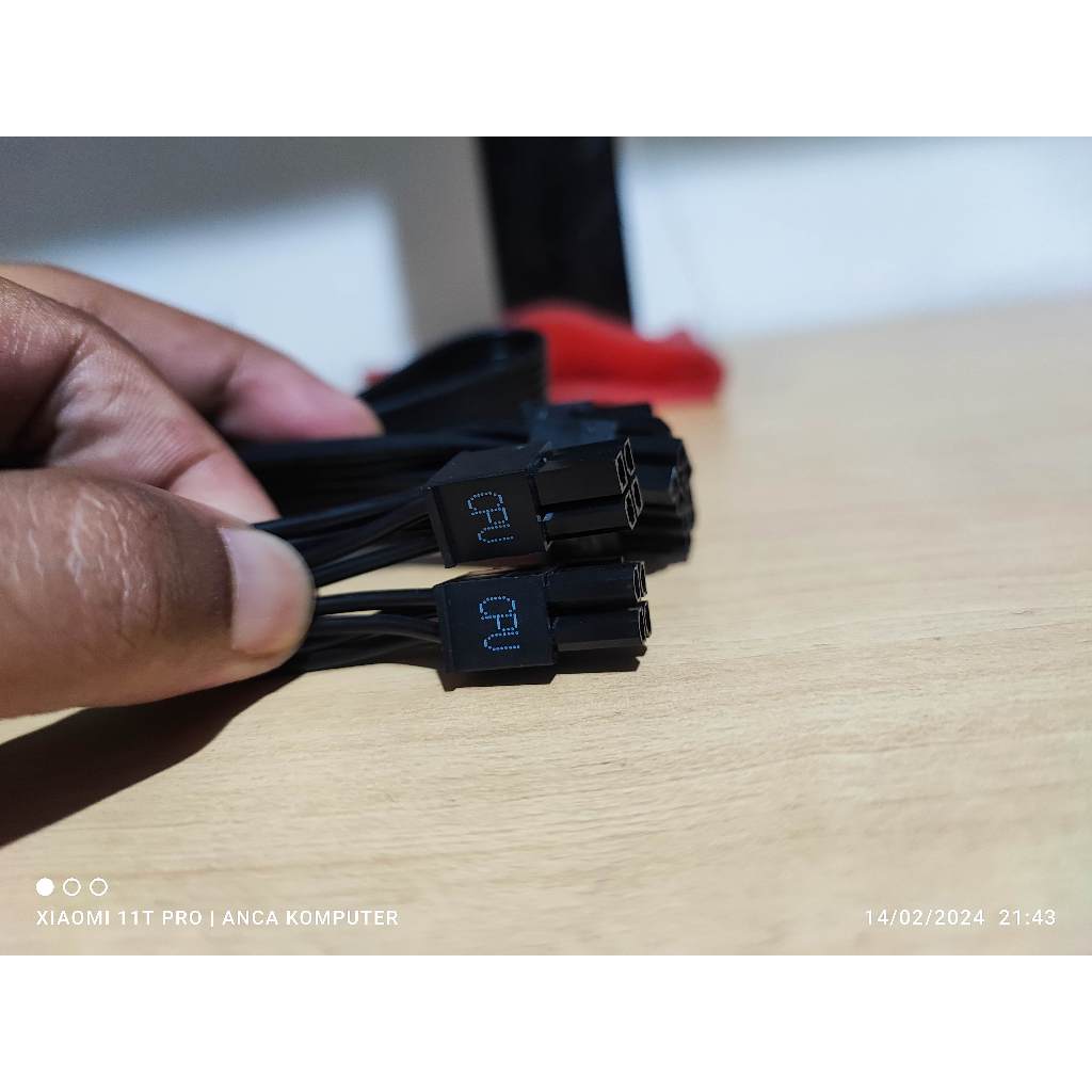 8 pin psu module cable to 2x cpu 8 pin (4+4) thermaltake | Shopee ...