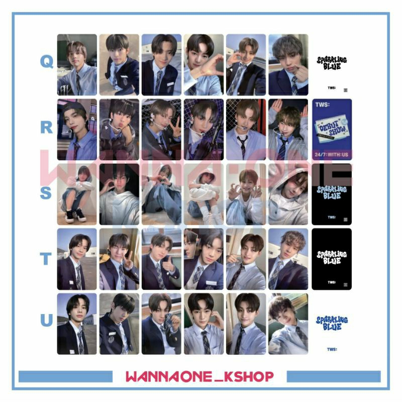Tws photocard sparkling blue album pob debut show | Shopee Philippines