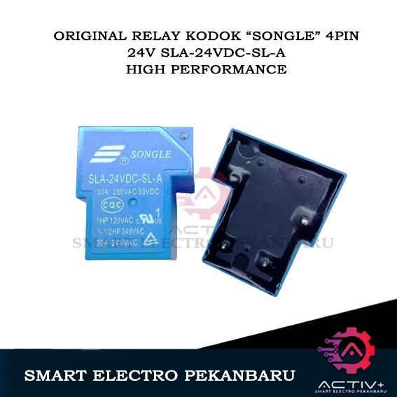 ORIGINAL 4-PIN RELAY 24V 30A 4-LEG SLA-24VDC-SL-A SONGLE BRAND FROG 1HP ...