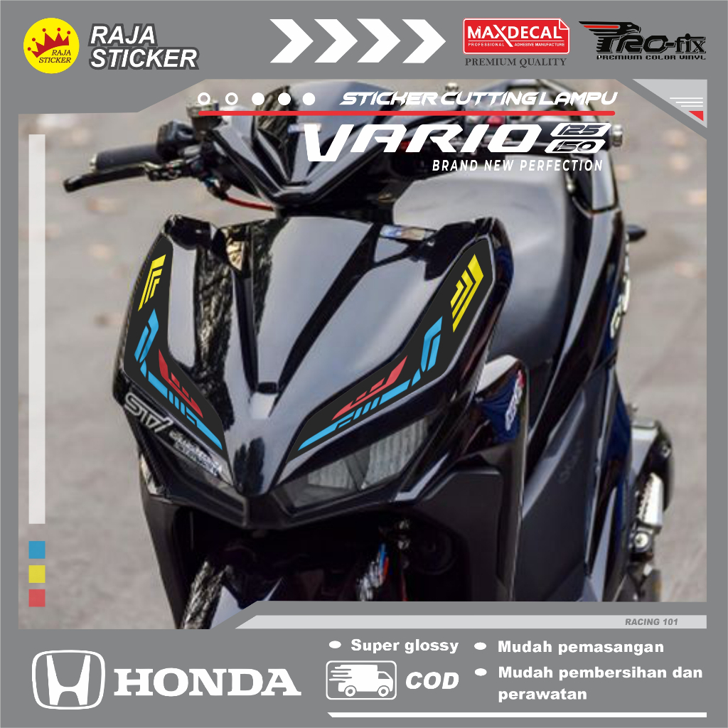 MATA New 125 150 cc vario lamp Sticker with eagle eye model | Shopee ...