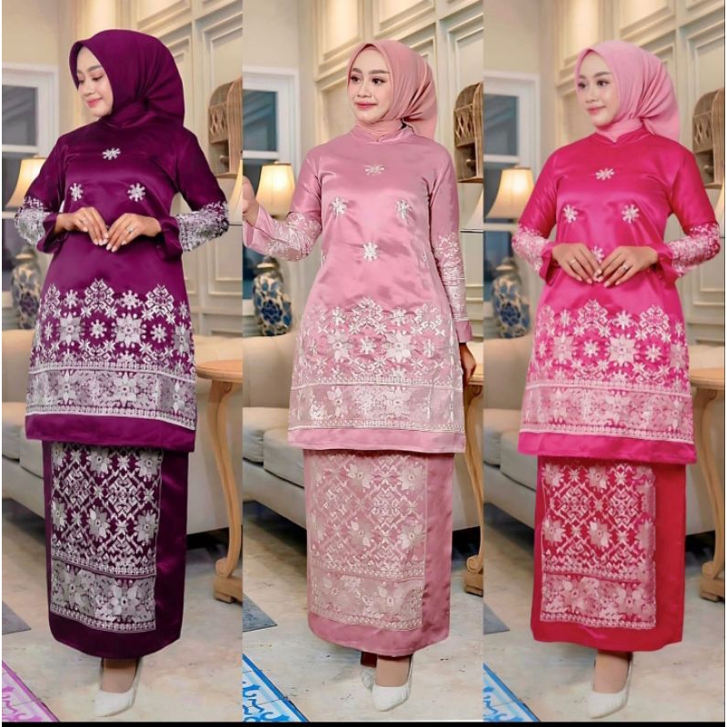 Manual EMBROIDERED TUNIC SET 3 BY PELANGI JAYA | Shopee Philippines