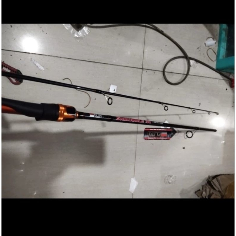 Elito shakanale 165 180 solid carbon Fuji ring Fishing Rod | Shopee ...